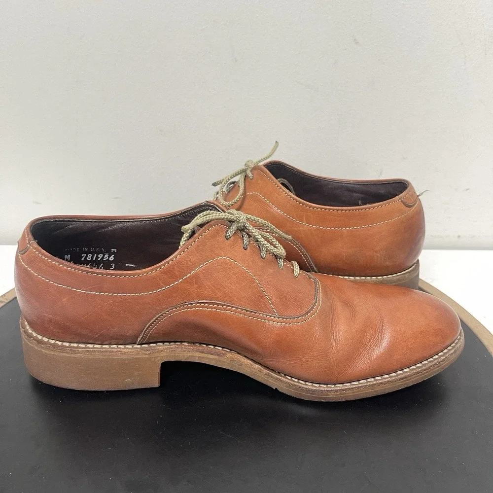 Dexter Beacon Hill Oxford Men 9 Regular Lace Up Tan Brown Leather Classic Casual